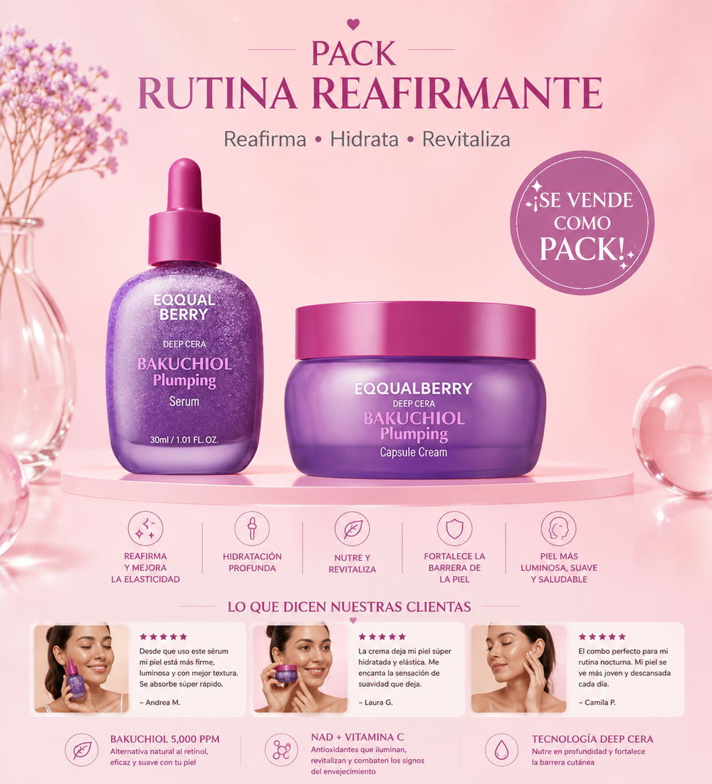 EQQUALBERRY Bakuchiol Plumping Serum | Sérum Reafirmante con Bakuchiol