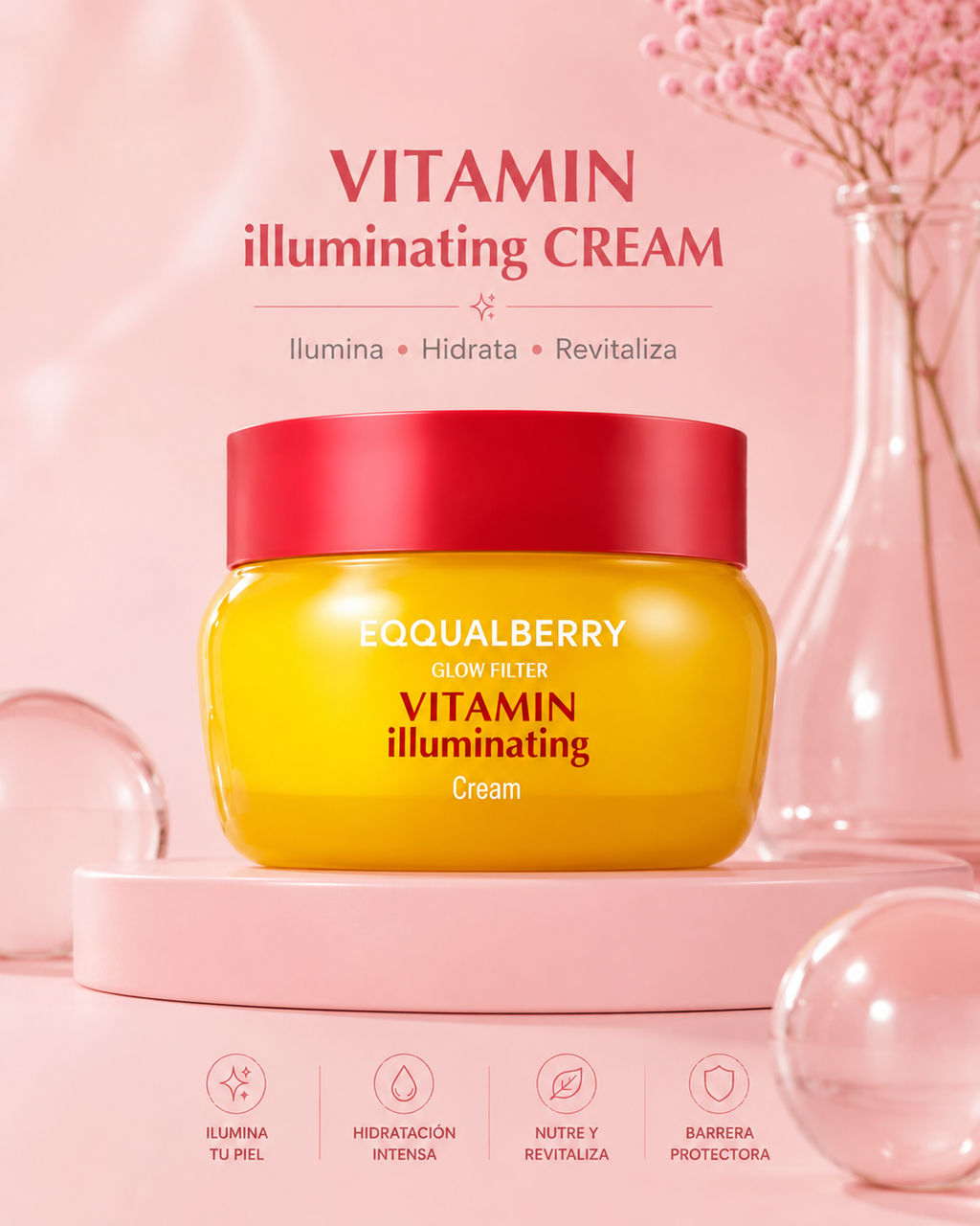 EQQUALBERRY Bakuchiol Serum | Suero Reafirmante con Bakuchiol y Vitamina C